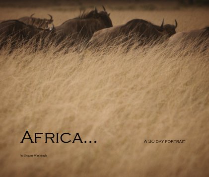 Africa... A 30 day portrait book cover