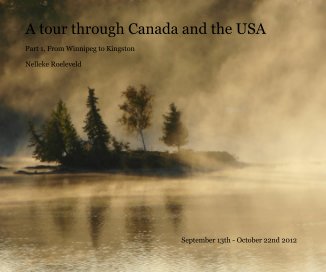 A tour through Canada and the USA book cover