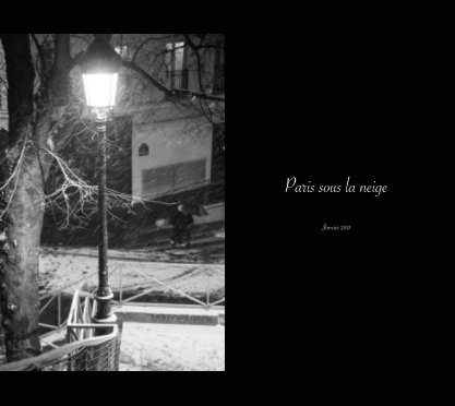 Paris sous la neige book cover