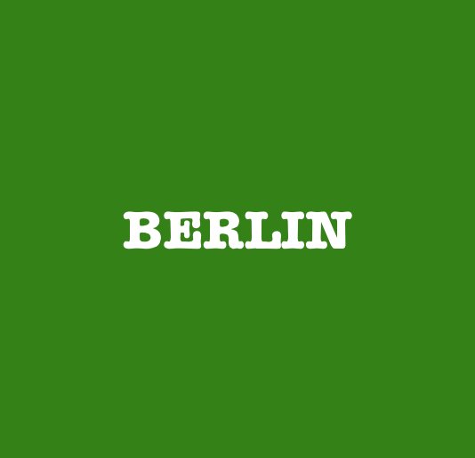 View BERLIN - couverture souple by Clément Charleux