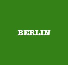 BERLIN - couverture rigide book cover