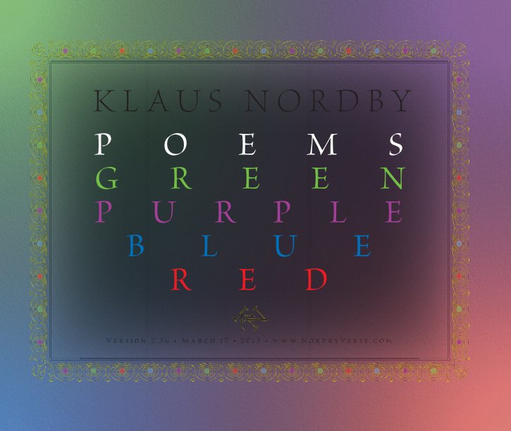 View Poems Green Purple Blue Red (hardcover, 2013 edition) by Klaus Nordby