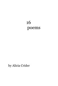 16 poems book cover