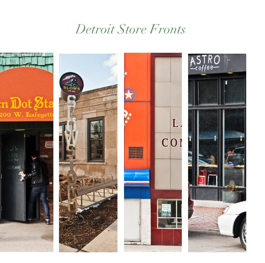 View Detroit Store Fronts by Tom Culver