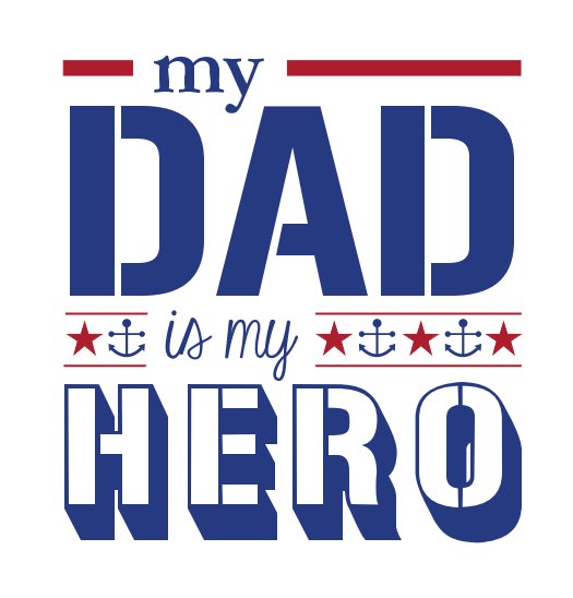 Ver My Dad is my Hero-Navy por Kristin Ward