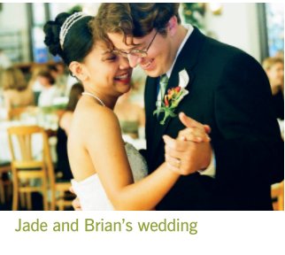 Jade and Brian's wedding book cover