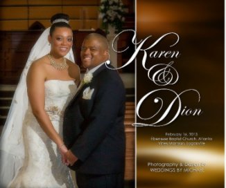 The Wedding of Karen & Dion (Small 10x8) book cover
