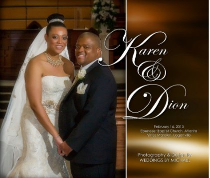 The Wedding of Karen & Dion (Large 13x11) book cover