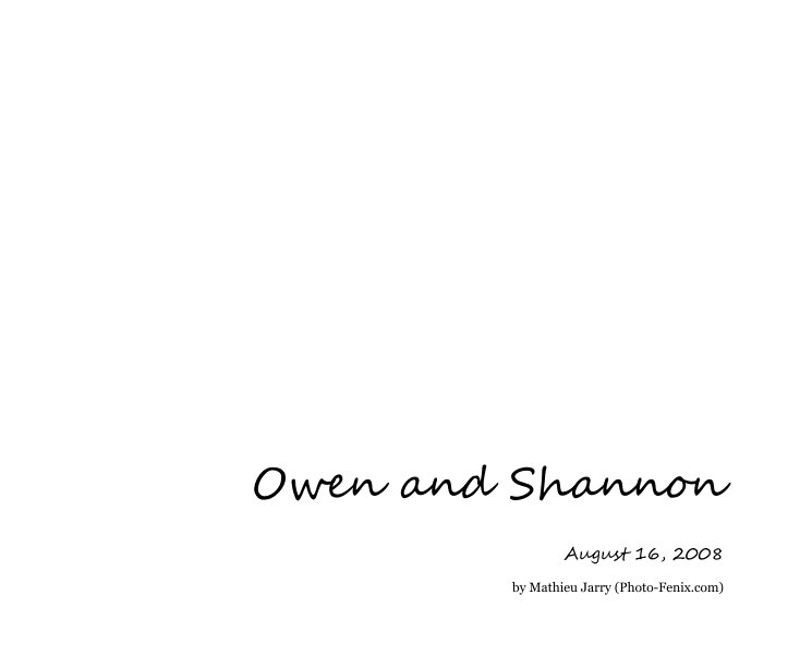 View Owen and Shannon by Mathieu Jarry (Photo-Fenix.com)