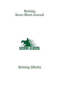 Reining Score Sheet Journal book cover