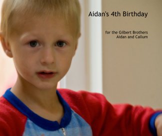 Aidan's 4th Birthday book cover