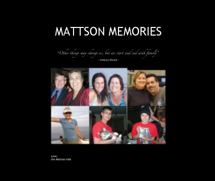 MATTSON MEMORIES book cover