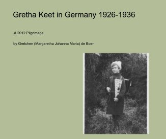 Gretha Keet in Germany 1926-1936 book cover