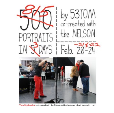 500 PORTRAITS IN 5 DAYS large-format, hardcover edition book cover