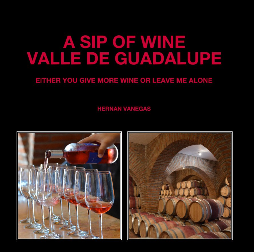 Ver A SIP OF WINE VALLE DE GUADALUPE por HERNAN VANEGAS you are invited to visit, www.hernanvanegas.com