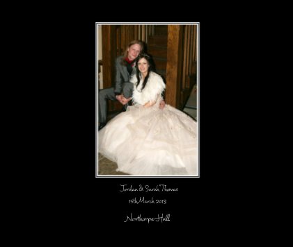 Jordan & Sarah Thomas 15th March 2013 book cover