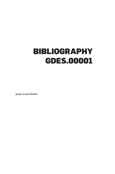 Bekijk Bibliography op James Walker