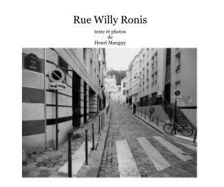 Rue Willy Ronis book cover