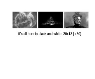 it's all here in black and white: 20x13 [+30] book cover