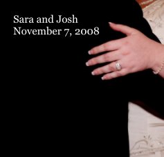 Sara and Josh November 7, 2008 book cover