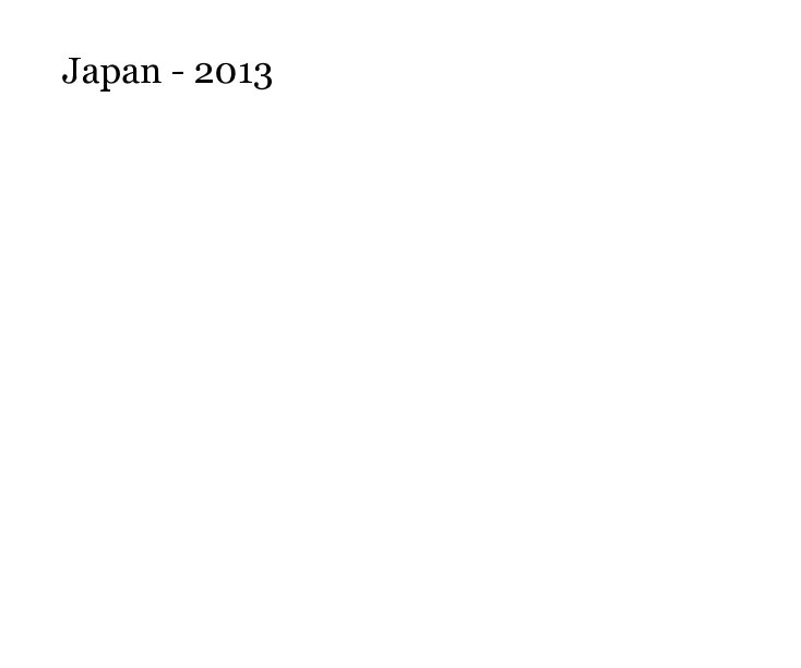 Japan - 2013 nach Tsutomu anzeigen