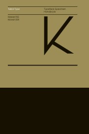 Kessel Typeface Specimen Handbook book cover