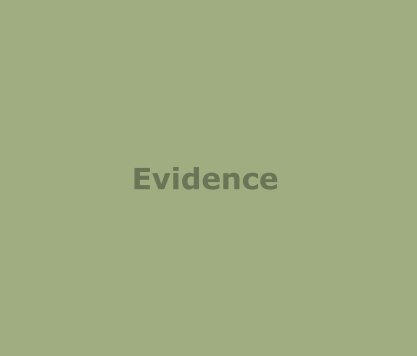Evidence book cover