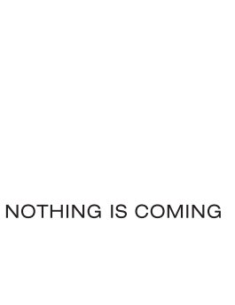 NOTHING IS COMING book cover