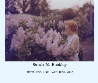 Sarah M. Buckley book cover