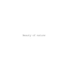 Beauty of nature book cover
