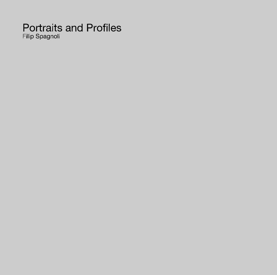 Ver Portraits and Profiles Filip Spagnoli por filipspagnol