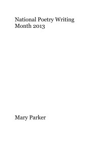 National Poetry Writing Month 2013 book cover