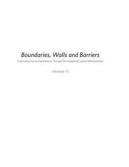 Boundaries, Walls and Barriers book cover