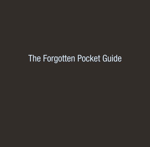 View The Forgotten Pocket Guide by Liam Aldridge