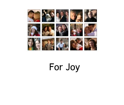 For Joy book cover