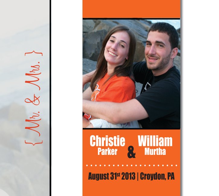 Ver Christie & Will Engagement Photo Book - Orange Option por Melissa Mayer