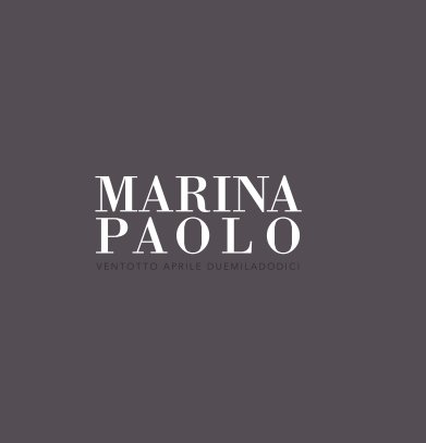 Album Marina e Paolo book cover