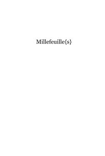 Millefeuille{s} book cover