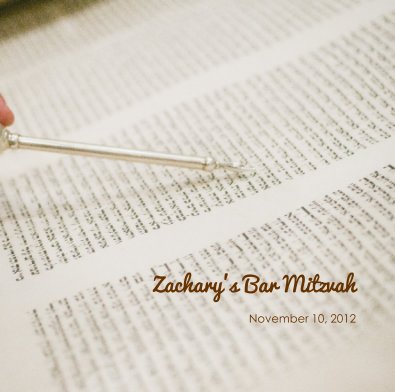 Zachary's Bar Mitzvah book cover