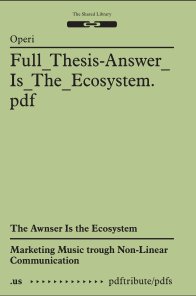 The Awnser is in the Ecosystem book cover