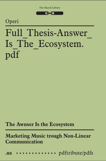 Ver The Awnser is in the Ecosystem por Shared Library