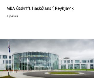 MBA útskrift Háskólans í Reykjavík book cover