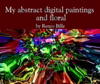My abstract digital paintings and floral book cover