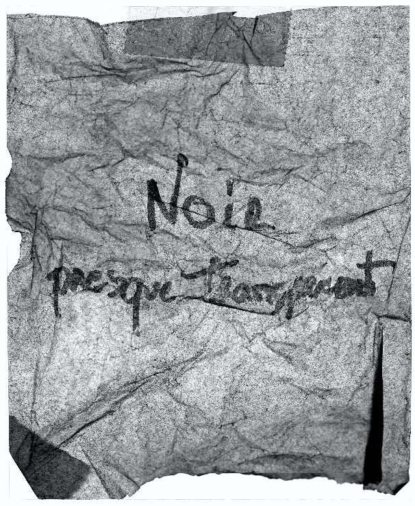 View Noir presque transparent by Cyril Berthault-Jacquier & Sebastien Redon Levigne