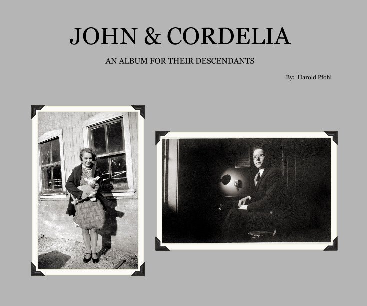 View JOHN & CORDELIA by By: Harold Pfohl