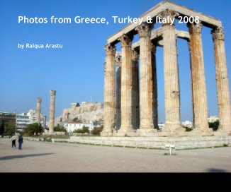 Photos from Greece, Turkey & Italy 2008 book cover