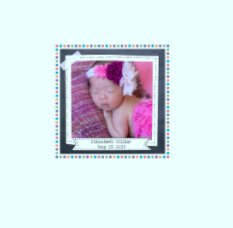 Ellie's newborn album book cover