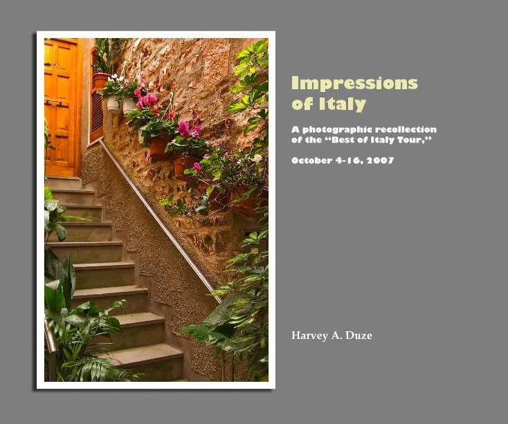 View Impressions of Italy by Harvey A. Duze