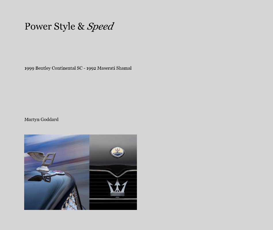 View Power Style and Speed by Martyn Goddard