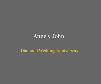 Anne and John Diamond Wedding Anniversary book cover